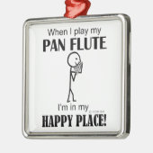 Pan Flute Happy Place Metalen Ornament (Links)