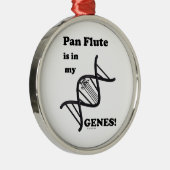 Pan Flute in mijn genen Metalen Ornament (Rechts)