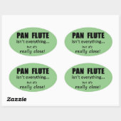 Pan Flute is niet alles ovaal Sticker (Vel)