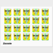 Pan Flute is niet alles-vierkante Sticker (Vel)