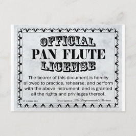 Pan Flute-licentie Briefkaart