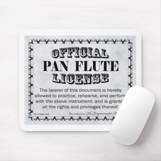 Pan Flute-licentie Muismat (Met muis)