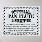 Pan Flute-licentie Poster (Voorkant)