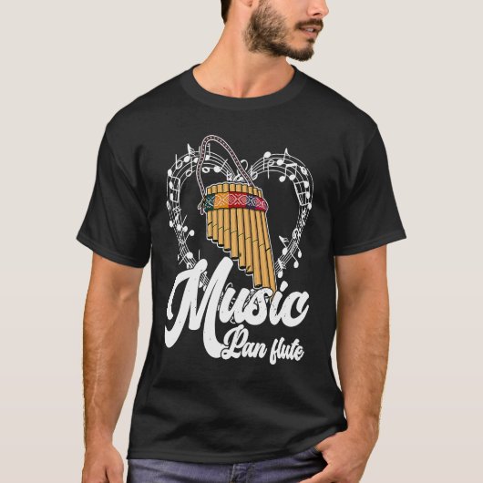 Pan Flute Musical Instrument 11 T-shirt (Voorkant)