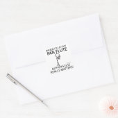 Pan Flute Niets anders telt Vierkante Sticker (Envelop)