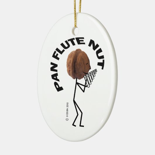 Pan Flute Nut Keramisch Ornament (Links)