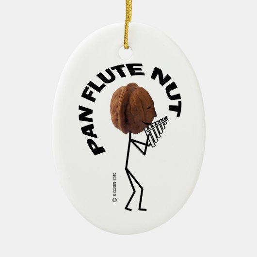 Pan Flute Nut Keramisch Ornament (Voorkant)