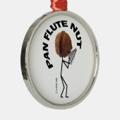 Pan Flute Nut Metalen Ornament (Rechts)