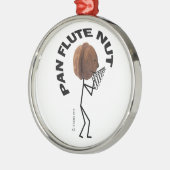 Pan Flute Nut Metalen Ornament (Links)