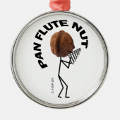 Pan Flute Nut Metalen Ornament (Voorkant)