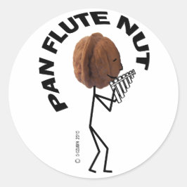 Pan Flute Nut Ronde Sticker