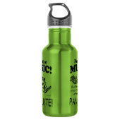 Pan Flute voelt de muziek Waterfles (Achterkant)