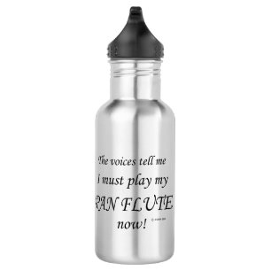 Pan Flute Voices zegt dat je moet spelen Waterfles
