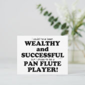 Pan Flute Wealthy & Succesvol Briefkaart (Staand voorkant)