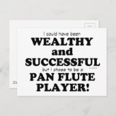 Pan Flute Wealthy & Succesvol Briefkaart (Voorkant / Achterkant)