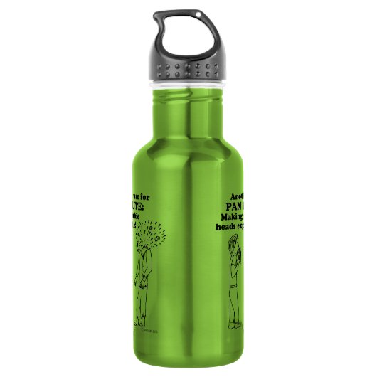 Pan Flute Zombie Explode Waterfles (Achterkant)