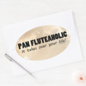 Pan Fluteaholic Life Oval Sticker (Envelop)
