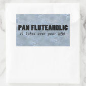 Pan Fluteaholic Life Rechthoekige Sticker (Tas)