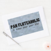 Pan Fluteaholic Life Rechthoekige Sticker (Envelop)