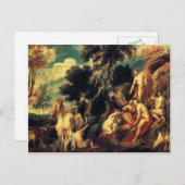 Pan gestraft door de Nymphs door Jacob Jordaens Briefkaart (Voorkant / Achterkant)