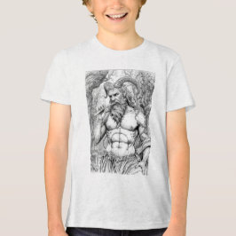 Pan Greek God of Nature and Music - Mythological A Tri-Blend Shirt