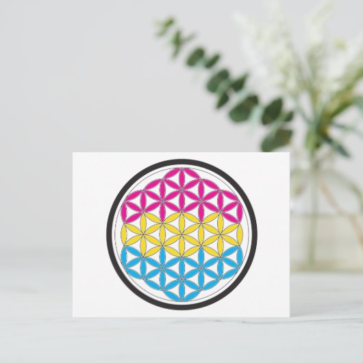 pan heilige geometrie briefkaart (Staand voorkant)