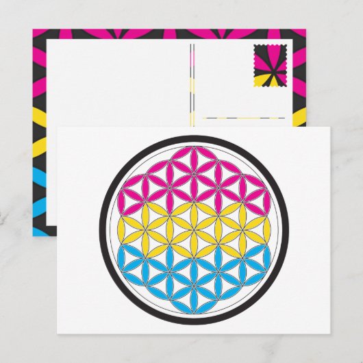 pan heilige geometrie briefkaart (Voorkant / Achterkant)