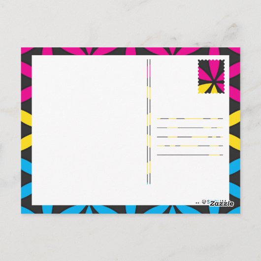 pan heilige geometrie briefkaart (Achterkant)