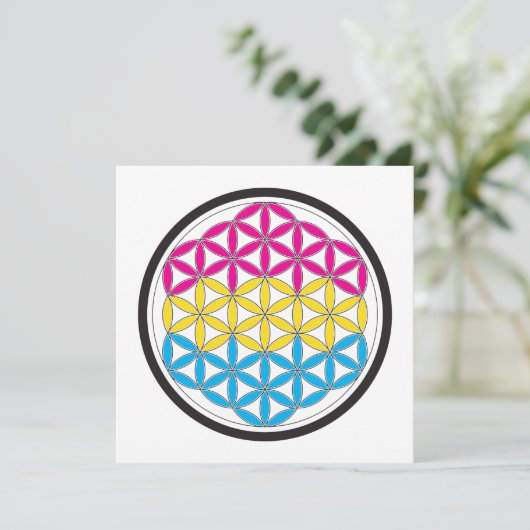 pan heilige geometrie kaart (Staand voorkant)