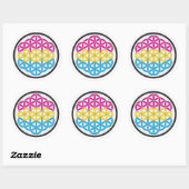 pan heilige geometrie ronde sticker (Vel)
