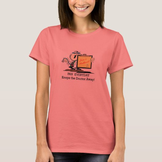 Pan houdt de arts weg t-shirt (Voorkant)