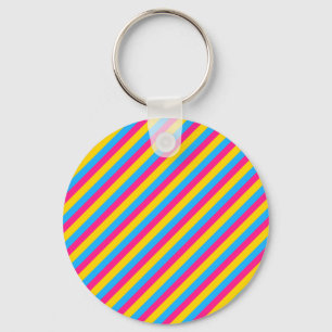 Pan-kleurenstreepjes Pansexual Pride Sleutelhanger
