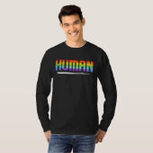 Pan Love Trans Coming Out Homo LGBTQ Supporter Que T-shirt (Voorkant volledig)