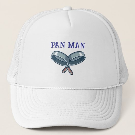 Pan Man Kind Ontworpen Trucker Hat Pet (Voorkant)
