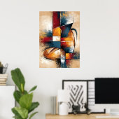 Pan naar Tsubo Abstract Stilleven met Broodpot Poster (Thuiskantoor)