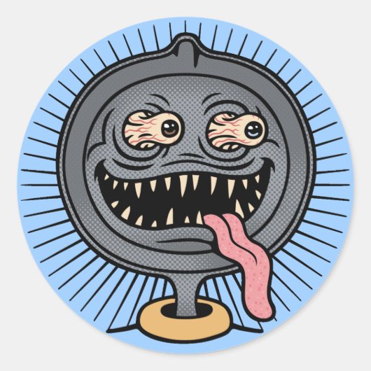 Pan Ned Ronde Sticker (Voorkant)