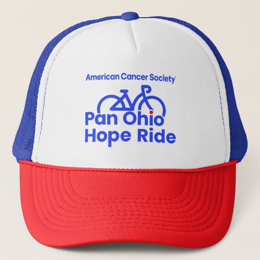 Pan Ohio Hope Ride Trucker Hoed Pet (Voorkant)