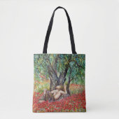 PAN-, OLIJFOLIE- EN POPPERVELS TOTE BAG (Voorkant)