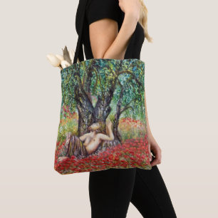 PAN-, OLIJFOLIE- EN POPPERVELS TOTE BAG