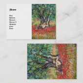 PAN-, OLIJFOLIE- EN POPPERVELS VISITEKAARTJE (Voorkant / Achterkant)