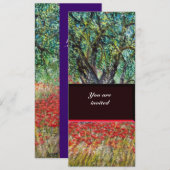 PAN-, OLIJFOLIE- EN POPPIEGELS, blauw Kaart (Voorkant / Achterkant)