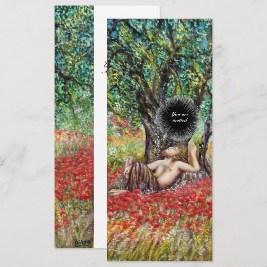 PAN-, OLIJFOLIE- EN POPPIEGELS, wit Kaart (Voorkant / Achterkant)