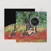 PAN-, OLIJFOLIE- EN POPPIEGELS, zwart Kaart (Voorkant / Achterkant)