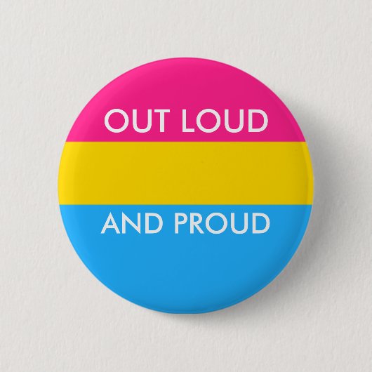Pan OUT LOUD EN PROUD Button (Voorkant)