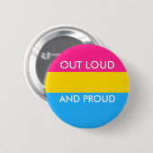 Pan OUT LOUD EN PROUD Button (Voorkant /achterkant)