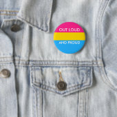 Pan OUT LOUD EN PROUD Button (In situ)