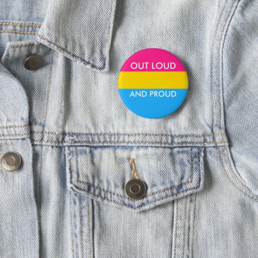 Pan OUT LOUD EN PROUD Button (In situ)