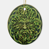 Pan Pagan God Celtic Green Man Yule Wiccan Witch Keramisch Ornament (Links)
