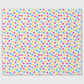 Pan Pansexual Pride Vlag Sterren Roze Blauw Geel Cadeaupapier (Vlak)