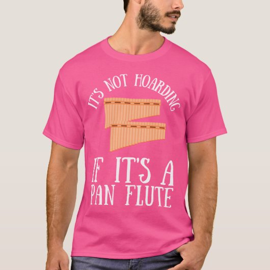 Pan Pipe Instrument Peru Wooden Pan Flute T-shirt (Voorkant)
